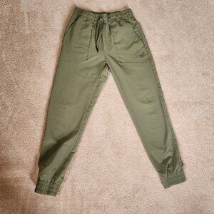 Men’s Asics Fleece Lined Sweatpant Joggers Small Green